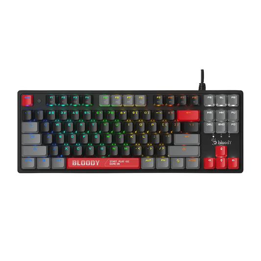 Bloody S310N BLMS TKL RGB Mechanical Gaming Keyboard - 87 Key Caps, Swappable key, NKRO, MyGamingStore