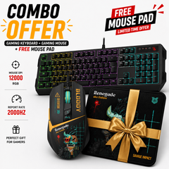 Bloody B17 Gaming Combo Set With RGB Mouse + RGB Keyboard + Free Mouse Pad MyGamingStore