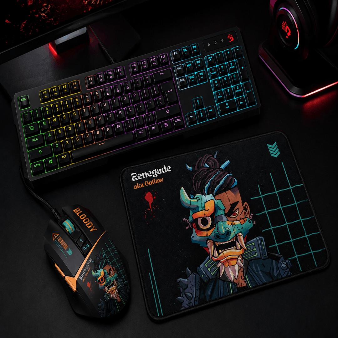 Bloody B17 Gaming Combo Set With RGB Mouse + RGB Keyboard + Free Mouse Pad MyGamingStore