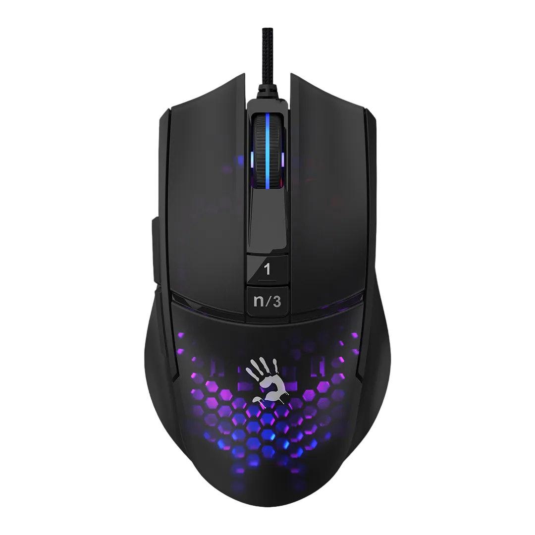 Bloody L65 Max RGB Wired Gaming Mouse with Transparent Shell MyGamingStore