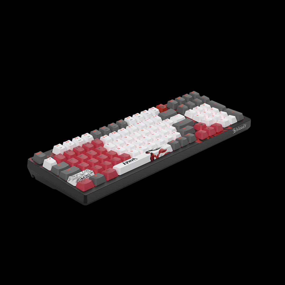 Bloody S98 RGB Wired  Mechanical Keyboard - Naraka Edition with  BLMS Switches, 98 Key Layout, Hot Swappable Switch , NKRO MyGamingStore