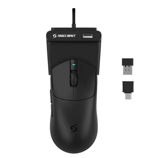 Bloody SG5 Wireless Gaming Mouse, 30000 DPI, 2.4GHz / USB Connection, Type c / Wireless Charging Dock, 8000Hz Polling Rate, Rapid Snap Rebound Technology MyGamingStore