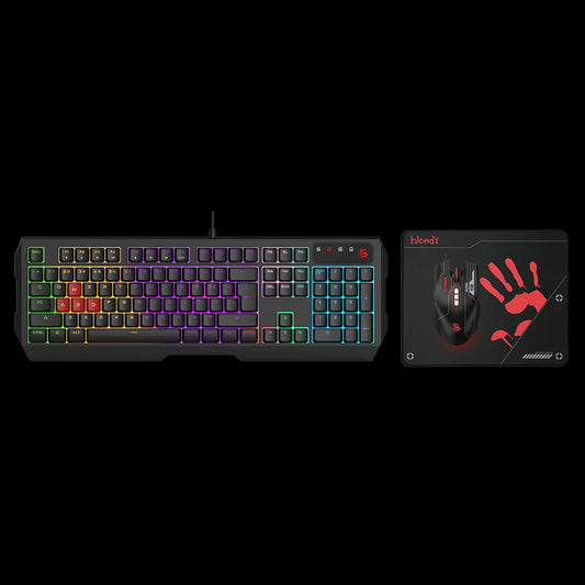 Bloody B1700 Neon Gaming Keyboard Mouse Mousepad Combo MyGamingStore