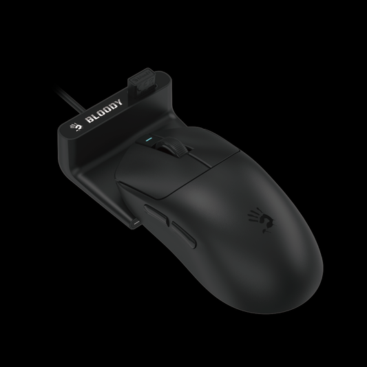 Bloody R77 Ultra Dual Mode Wireless Gaming Mouse with Wireless Charging Dock, 20000 DPI, 1000Hz Polling Rate, 75H Playtime MyGamingStore