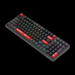 Bloody WS98 Wireless Mechanical RGB Gaming Keyboard | Bluetooth, 2.4GHz & USB-C, 98-Key 80% Compact, Red Switch MyGamingStore