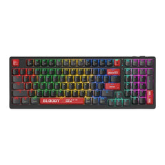Bloody WS98 Wireless Mechanical RGB Gaming Keyboard | Bluetooth, 2.4GHz & USB-C, 98-Key 80% Compact, Red Switch MyGamingStore