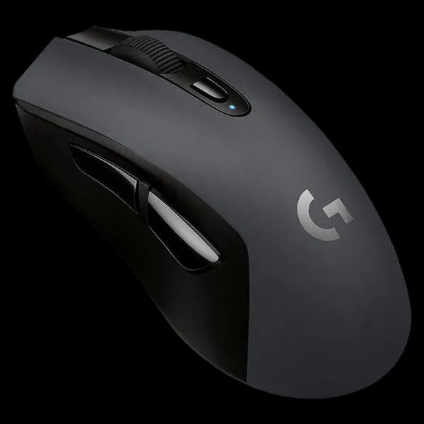 Top view of Logitech G603 gaming mouse with HERO sensor