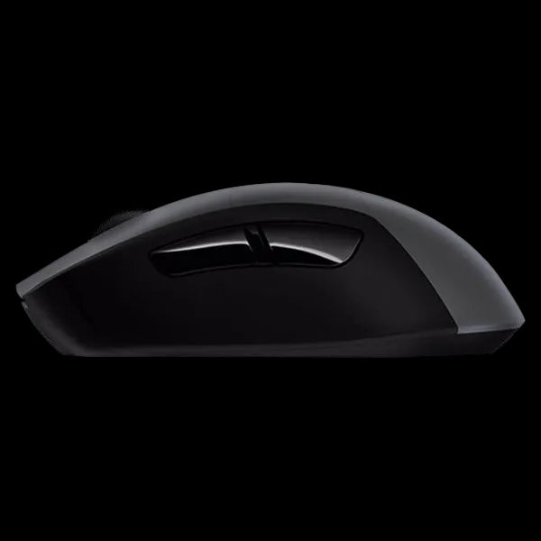 Side profile of Logitech G603 LIGHTSPEED wireless gaming mouse
