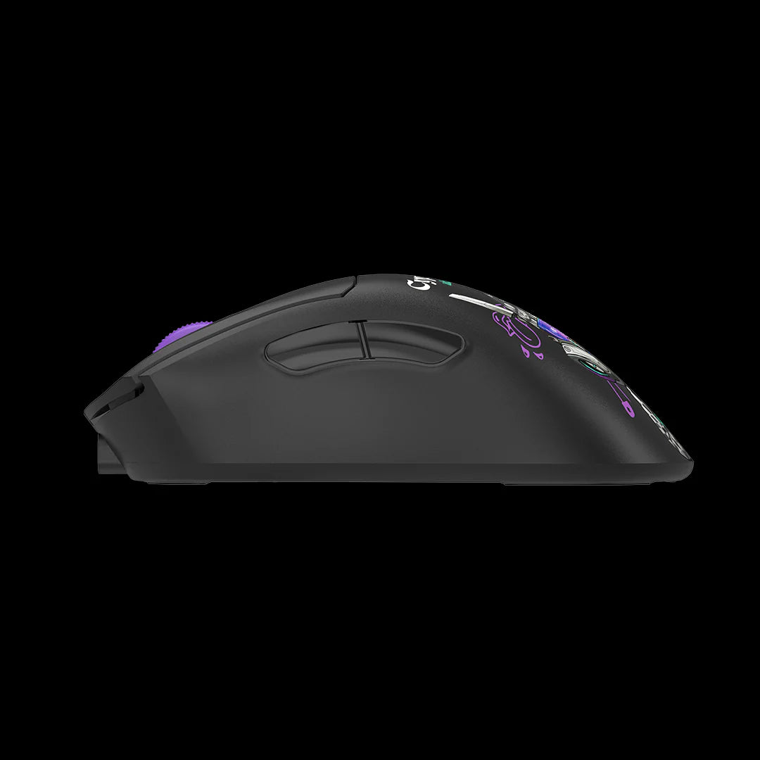 R73 Ultra Duo Dual Mode Wavelink Wireless Gaming Mouse - Cypher Ghost, Multi Functional Receiver Dock 20K DPI,USB to Type-C Adaptor, 1000 Hz Polling Rate,75H Playtime, Anti Slip Stickers Included MyGamingStore