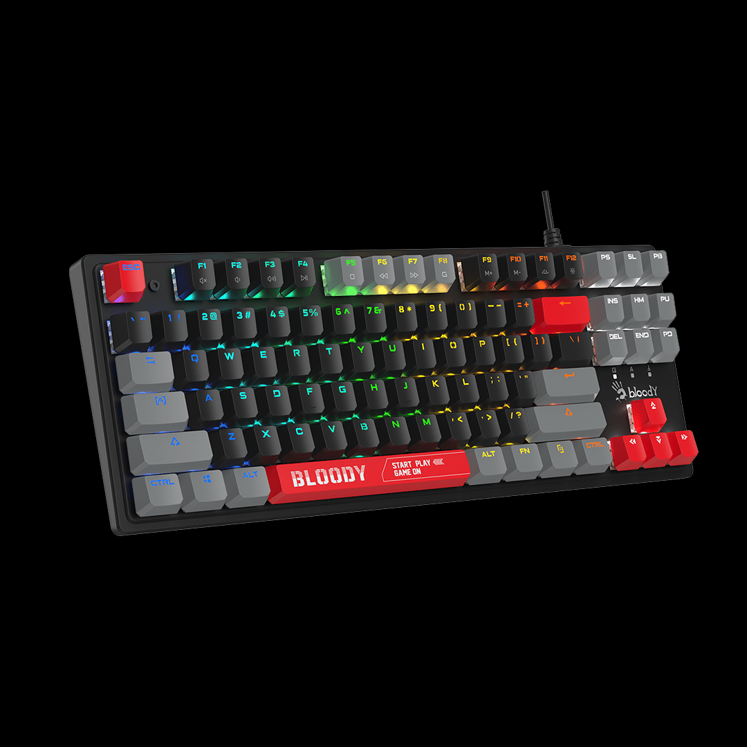 Bloody S310N BLMS TKL RGB Mechanical Gaming Keyboard - 87 Key Caps, Swappable key, NKRO, MyGamingStore