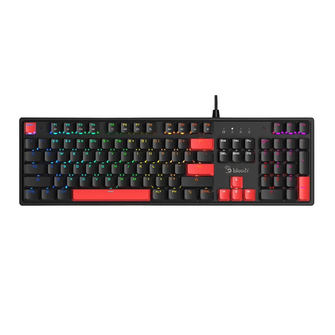 Bloody S520N RGB Wired  Mechanical Gaming Keyboard-100% Anti Ghosting, 104 Keys Layout, NKRO MyGamingStore