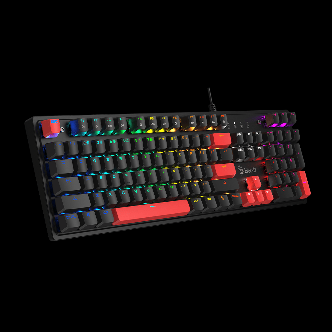 Bloody S520N RGB Wired  Mechanical Gaming Keyboard-100% Anti Ghosting, 104 Keys Layout, NKRO MyGamingStore