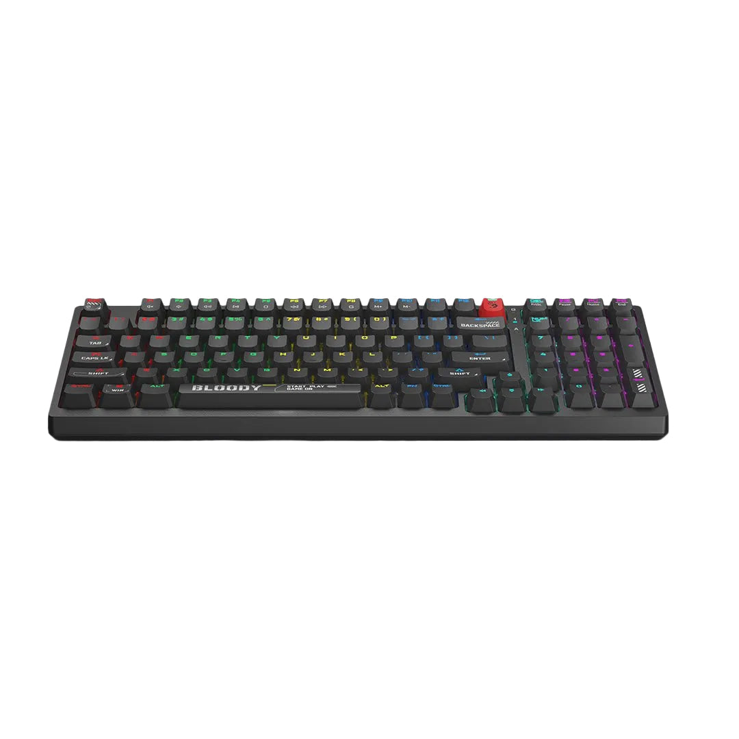 Bloody S98 RGB Wired  Mechanical Keyboard with BLMS Switches, 98 Key Layout, 25 PBT Keycaps, Hot Swappable, NKRO MyGamingStore